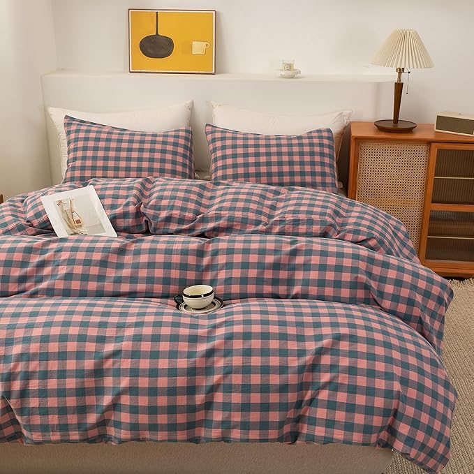 Linen Duvet Cover Set - California King - 3 Piece