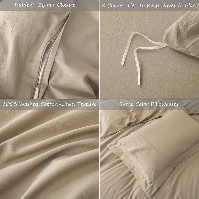 Linen Duvet Cover Set - King