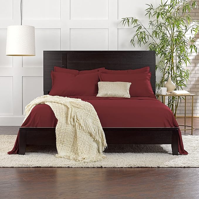 Bamboo Cooling Bed Sheet Set - King - 4 Piece
