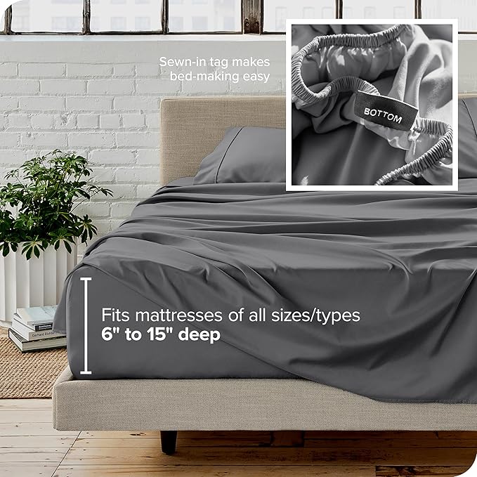 Microfiber Bed Sheet Set - Twin XL - 3 Piece