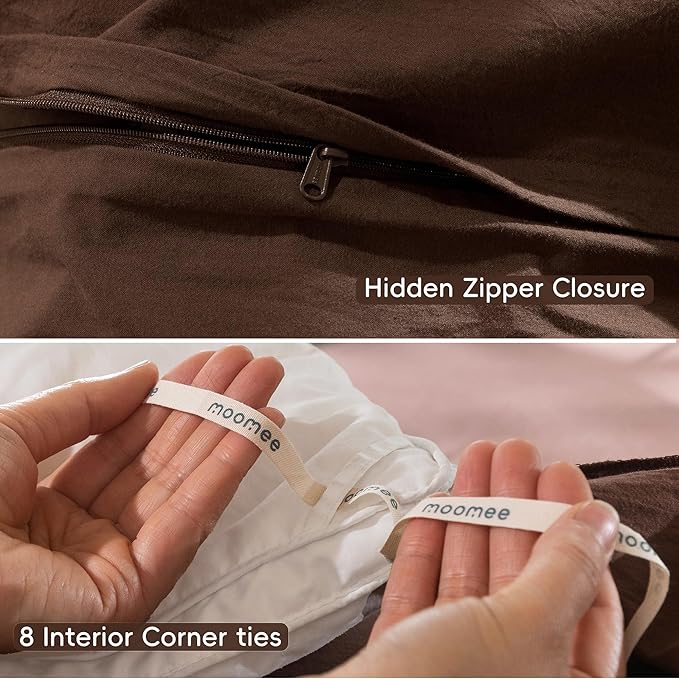 Linen Duvet Cover Set - Twin