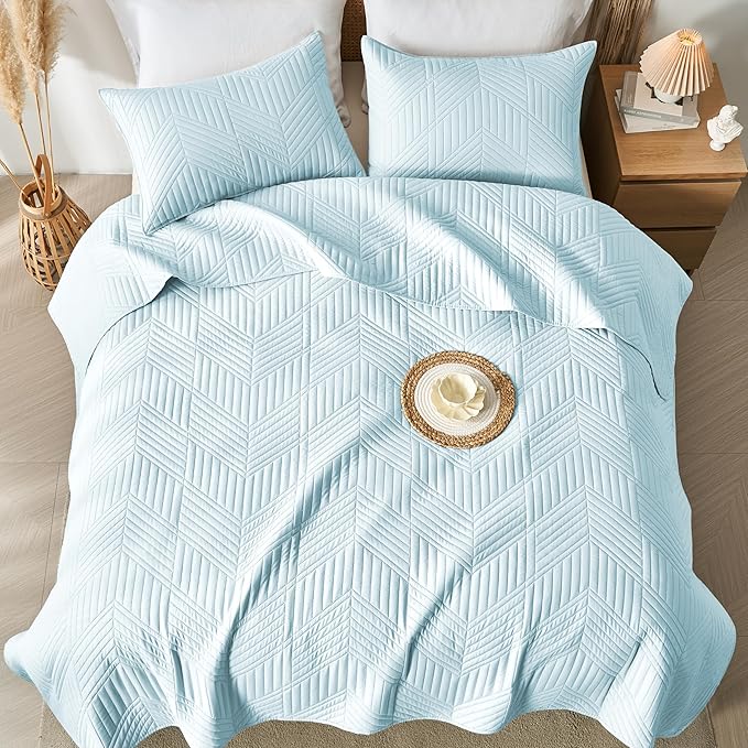 Microfiber Quilt Set - Queen
