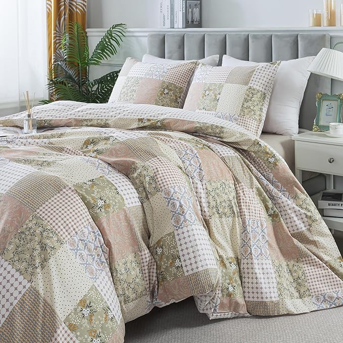 100% Cotton Duvet Cover Set - King - 3 Piece