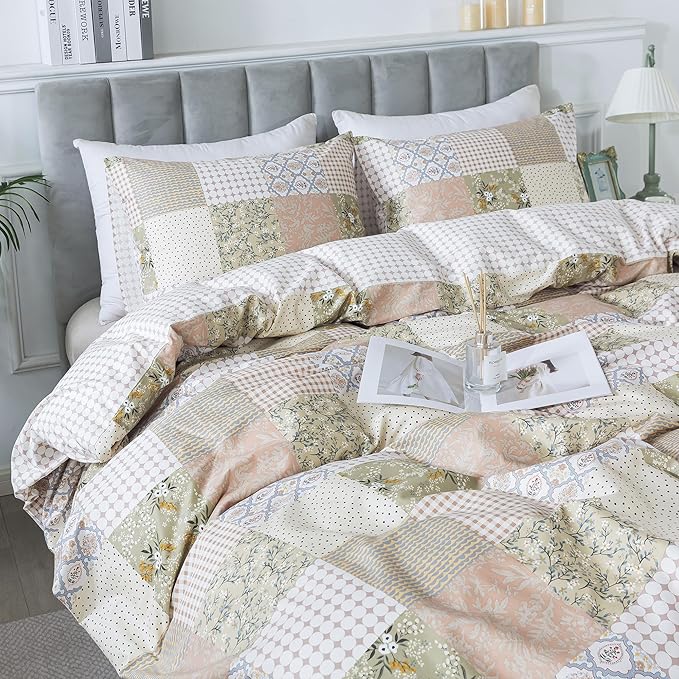 100% Cotton Duvet Cover Set - King - 3 Piece