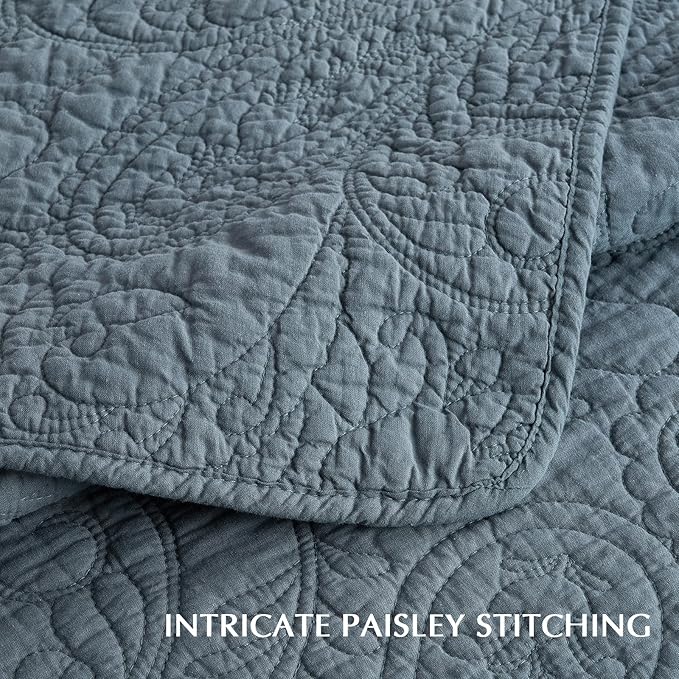 100% Cotton Quilt Set - Queen - 3 Piece