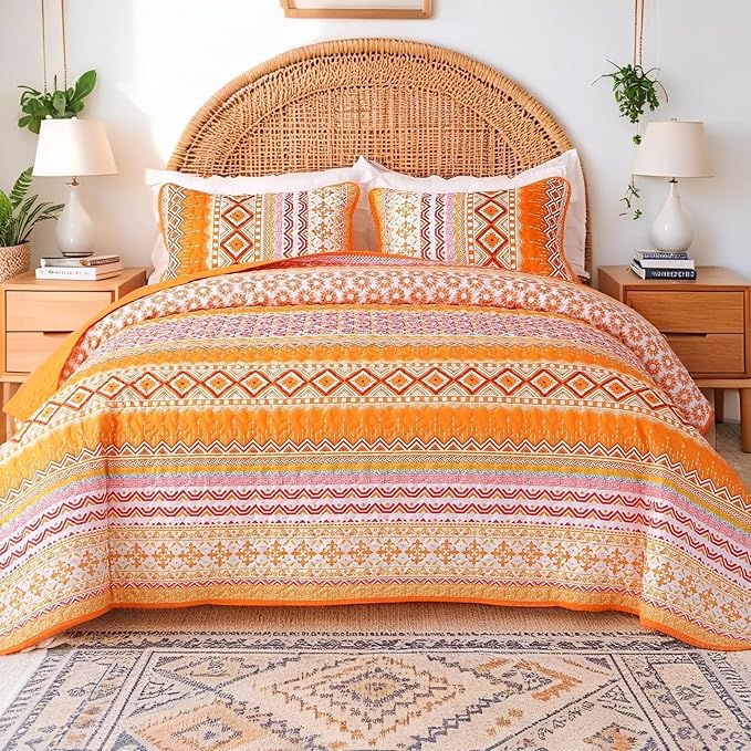 Microfiber Quilt Set - Queen - 3 Piece