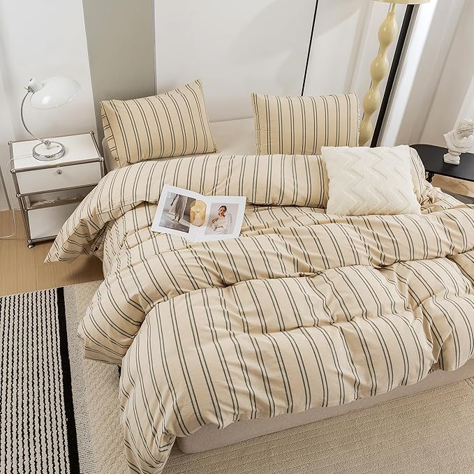 Linen Duvet Cover Set - Full - 3 Piece