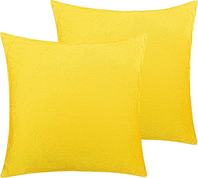 Velvet Pillowcase Set - 18 x 18 in - 2 Pack