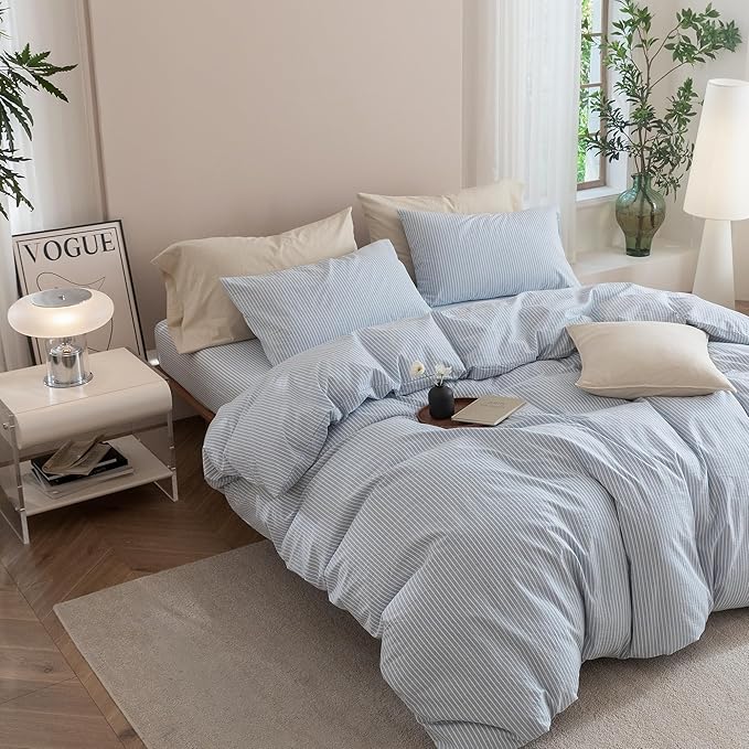 Linen Duvet Cover Set - King - 3 Piece