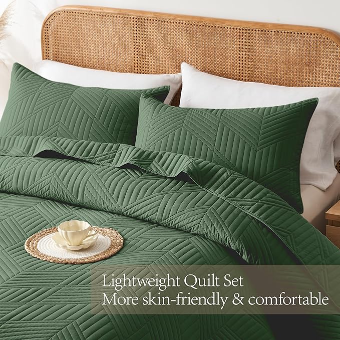 Microfiber Quilt Set - Queen