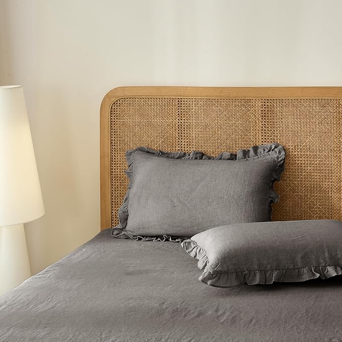 Linen Duvet Cover Set - Queen - 3 Piece