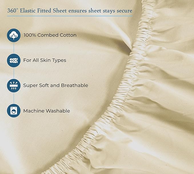 Cooling Bed Sheet Set - Queen - 4 Piece