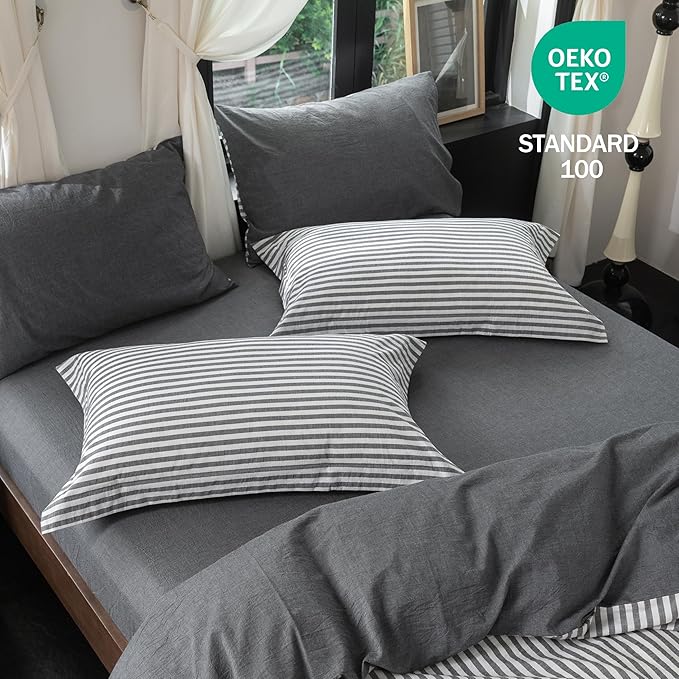 Linen Duvet Cover Set - Queen