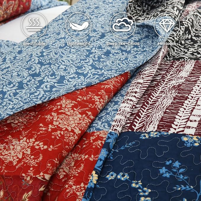 100% Cotton Quilt Set - Queen