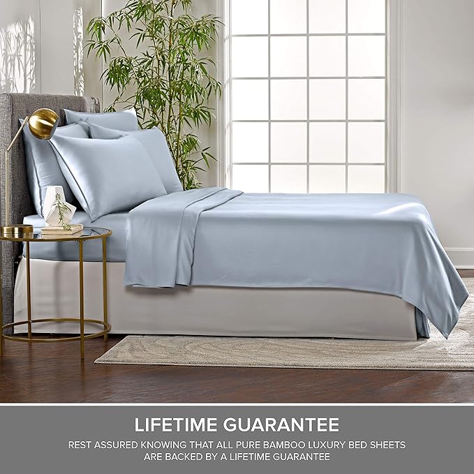 Bamboo Cooling Bed Sheet Set - Queen - 4 Piece