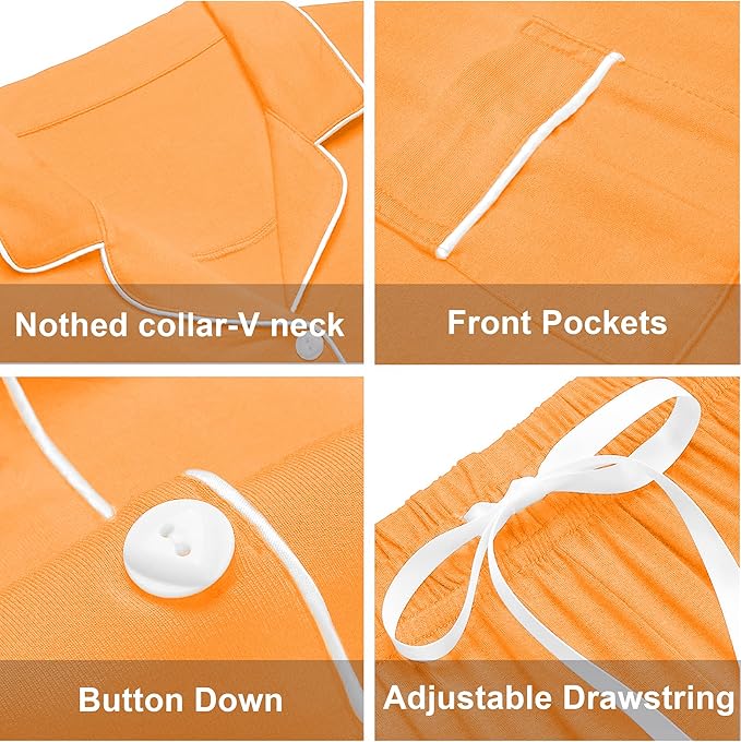 Women's 100% Cotton Pajama Set - Long Sleeve - 2 Piece