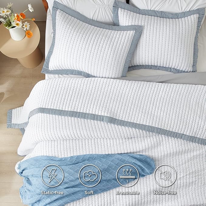 Microfiber Quilt Set - Twin - 2 Piece