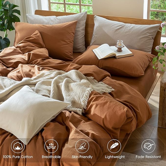 Linen Duvet Cover Set - Queen