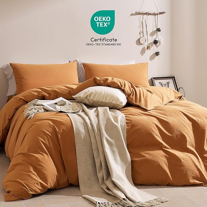 Linen Duvet Cover Set - Twin