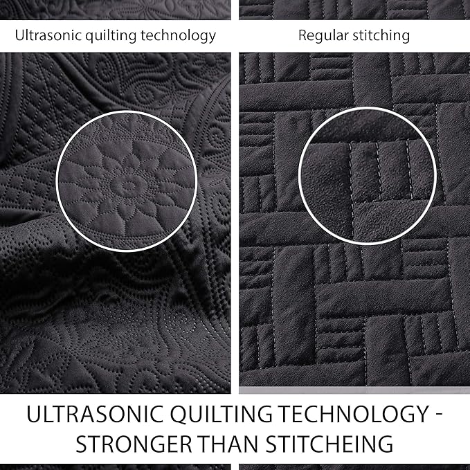 Microfiber Quilt Set - King - 8 Pack