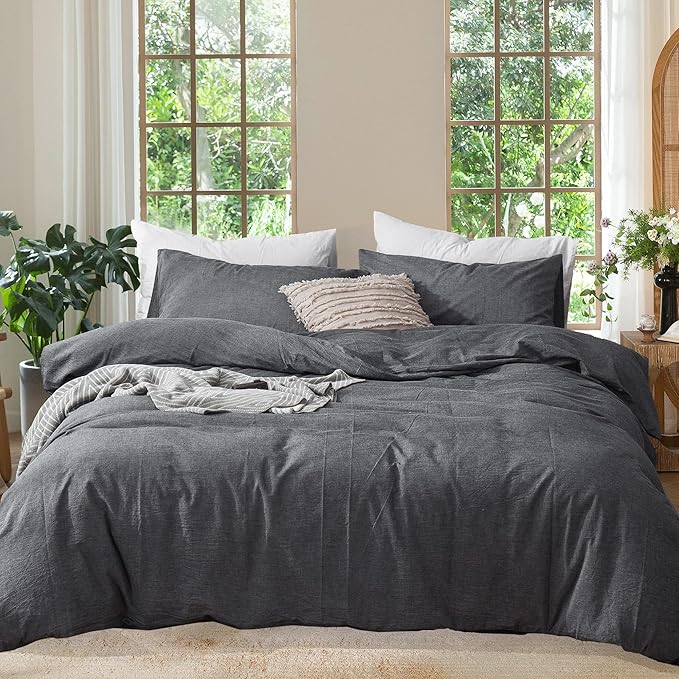 Linen Duvet Cover Set - Queen