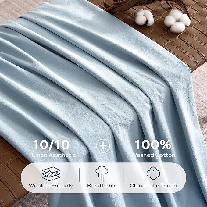 Linen Duvet Cover Set - Twin