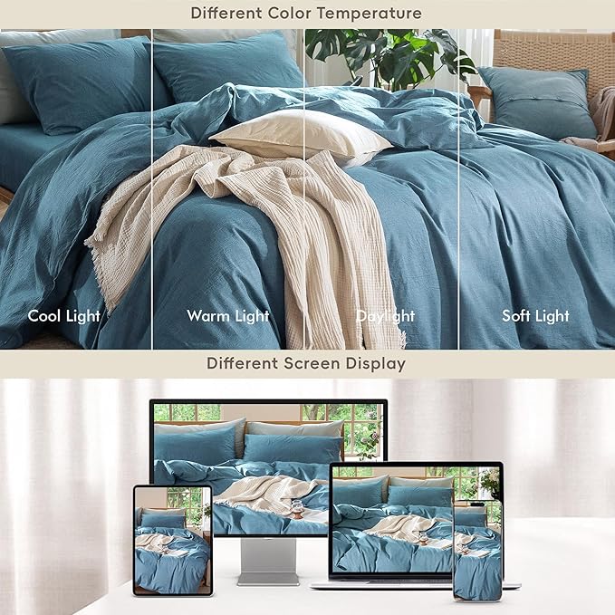 Linen Duvet Cover Set - King
