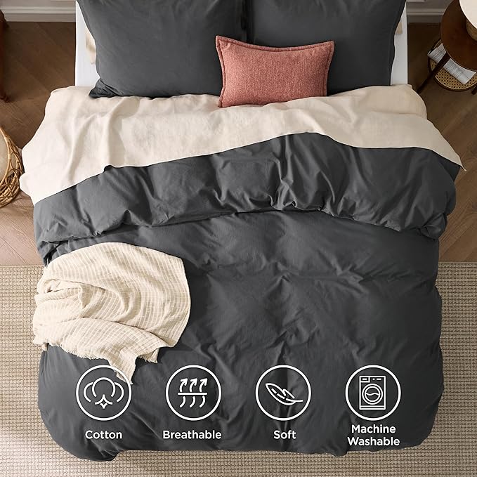 Linen Duvet Cover Set - Queen