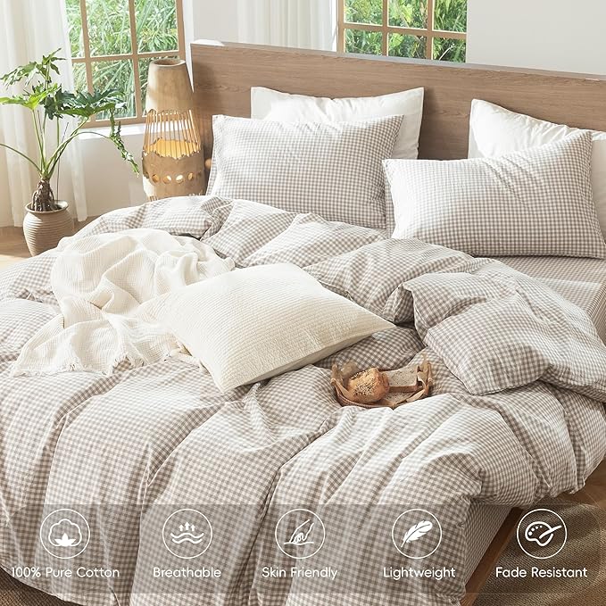 Linen Duvet Cover Set - Twin