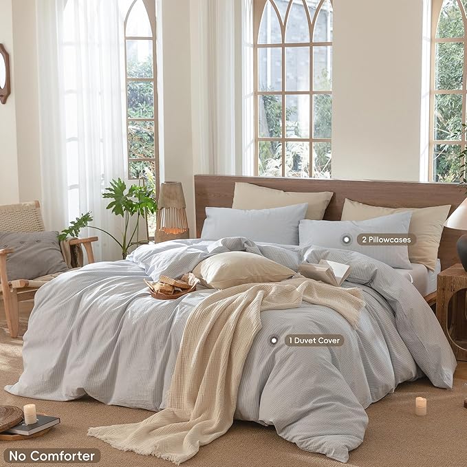 Linen Duvet Cover Set - Queen
