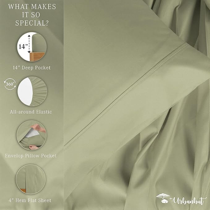 Bed Sheet Set - Twin - 16 in Deep Pocket - 3 Piece