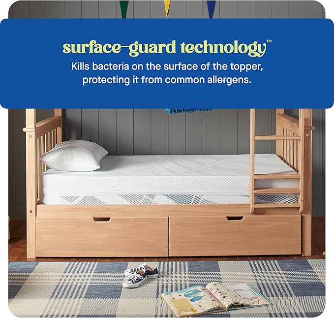 Memory Foam Cooling Mattress Topper - King
