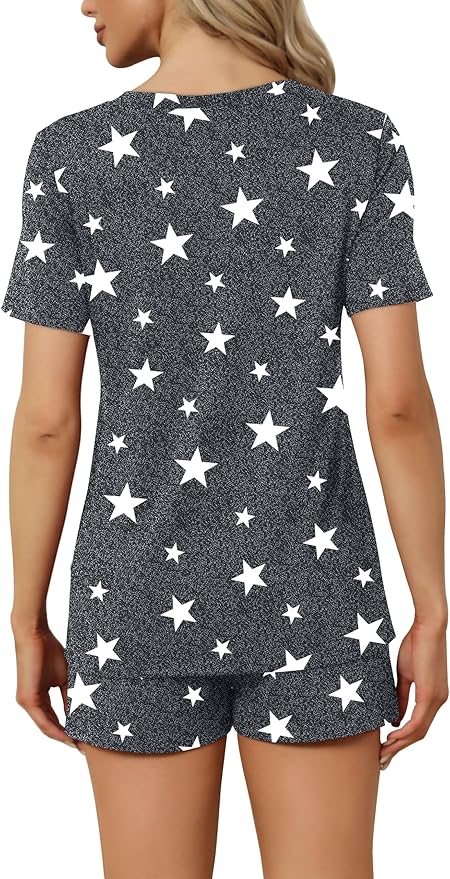 Women's Pajama Set - Short Sleeve - 2 Piece