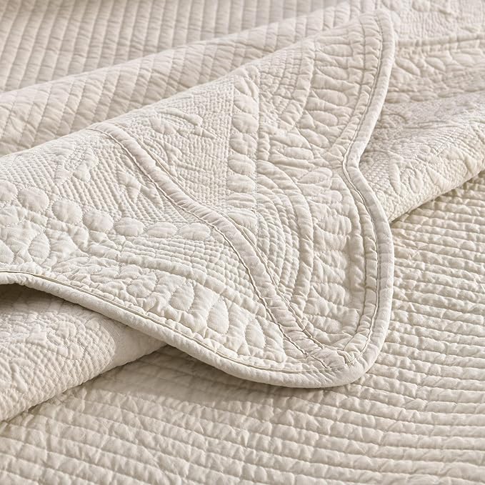 100% Cotton Quilt Set - King - 3 Piece