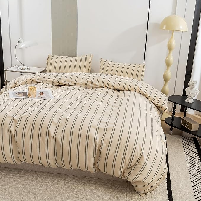 Linen Duvet Cover Set - California King - 3 Piece