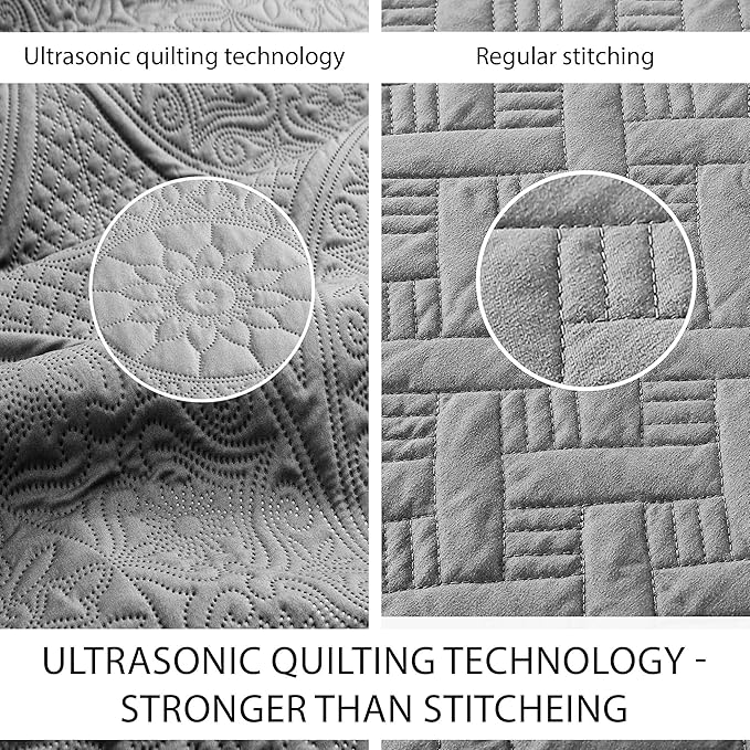 Microfiber Quilt Set - King - 8 Pack