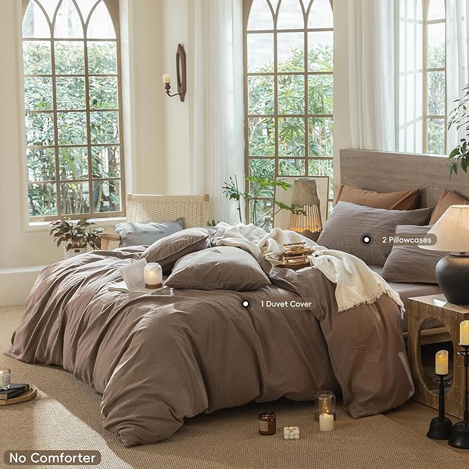 Linen Duvet Cover Set - Queen
