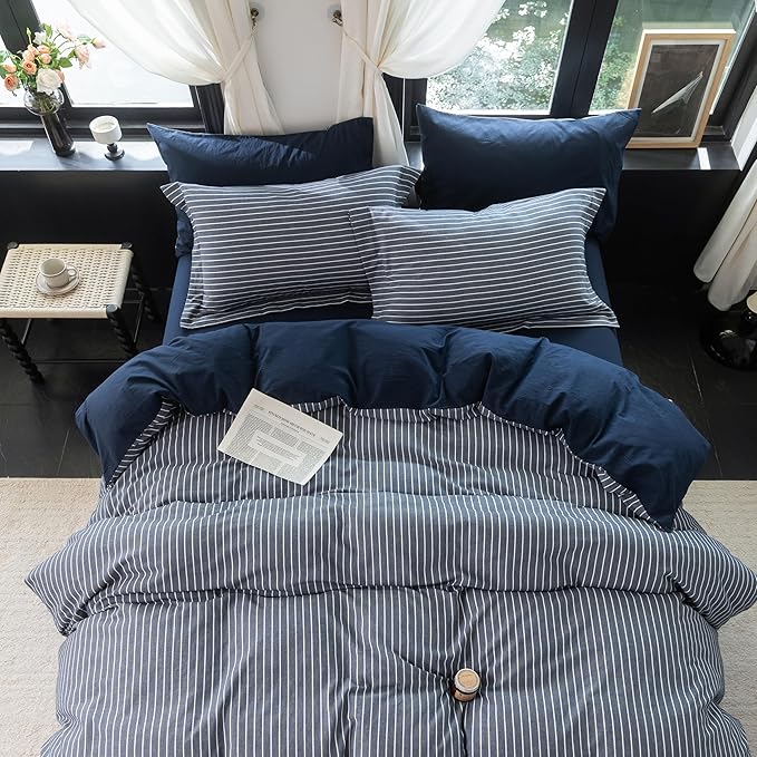 Linen Duvet Cover Set - Twin