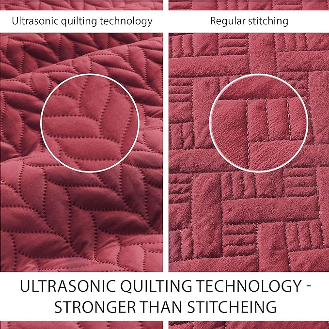 Microfiber Quilt Set - California King - 3 Piece