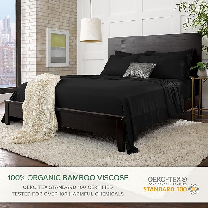 Bamboo Cooling Bed Sheet Set - Full - 4 Piece