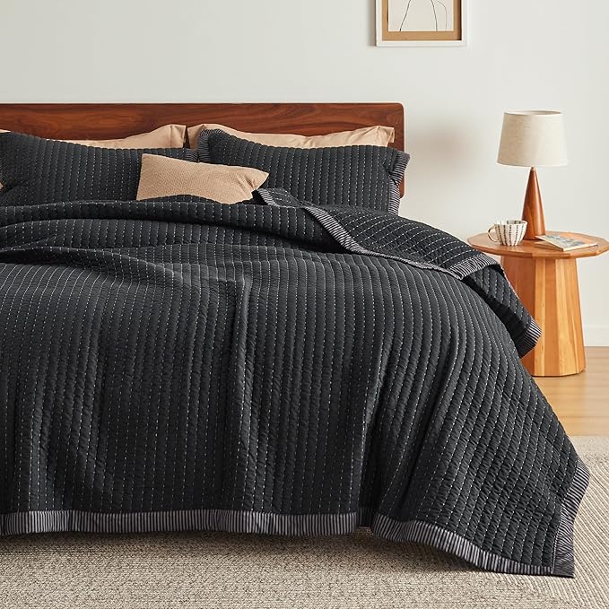 Microfiber Quilt Set - Queen - 3 Piece