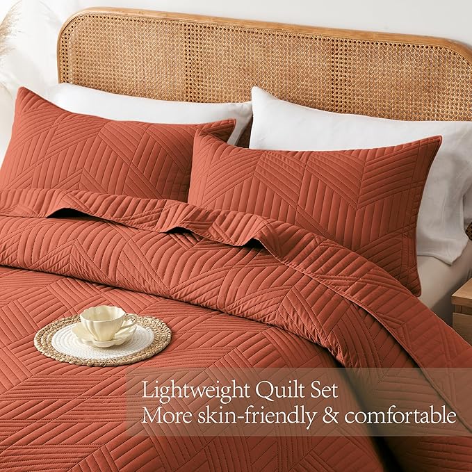 Microfiber Quilt Set - Queen