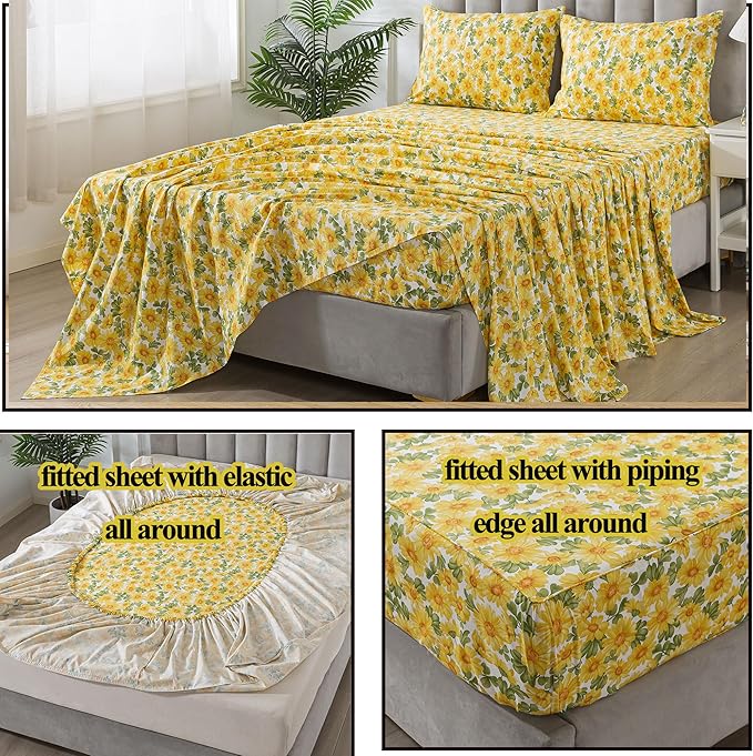 Bed Sheet Set - California King - 4 Piece