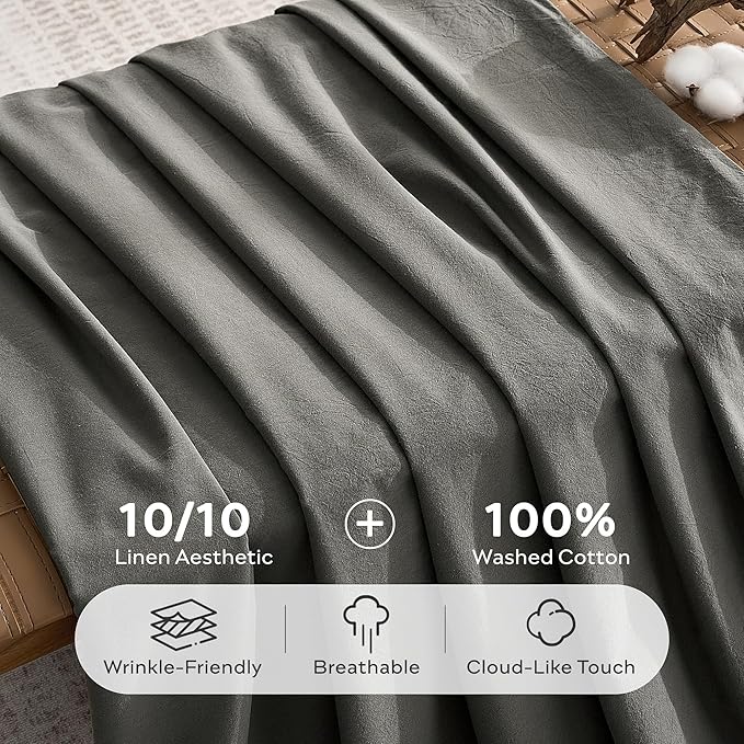 Linen Duvet Cover Set - Queen