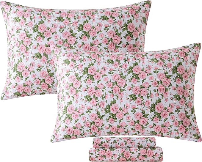 100% Cotton Bed Sheet Set - Twin - 4 Piece