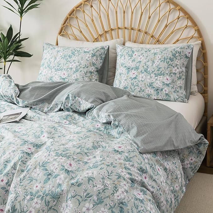 100% Cotton Duvet Cover Set - Queen - 3 Piece