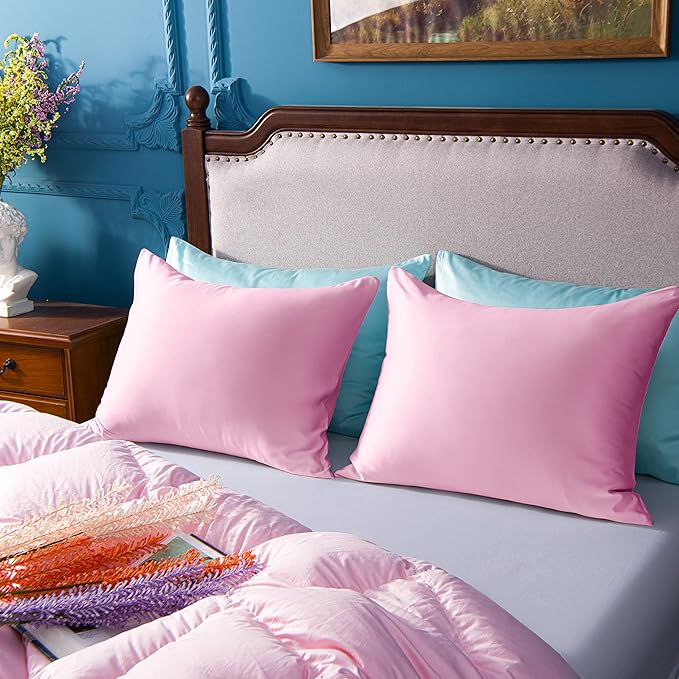 Satin Pillowcase Set - King - 20 x 36 in - 2 Piece