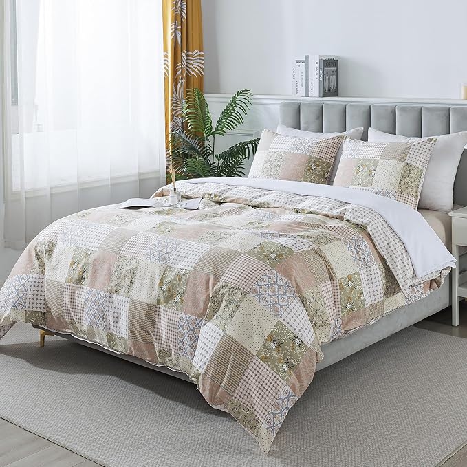 100% Cotton Duvet Cover Set - Queen - 3 Piece