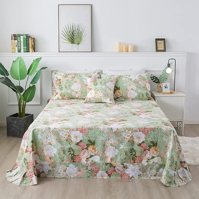 100% Cotton Bed Sheet Set - Full - 4 Piece