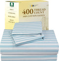 100% Cotton Bed Sheet Set - Queen - 4 Piece